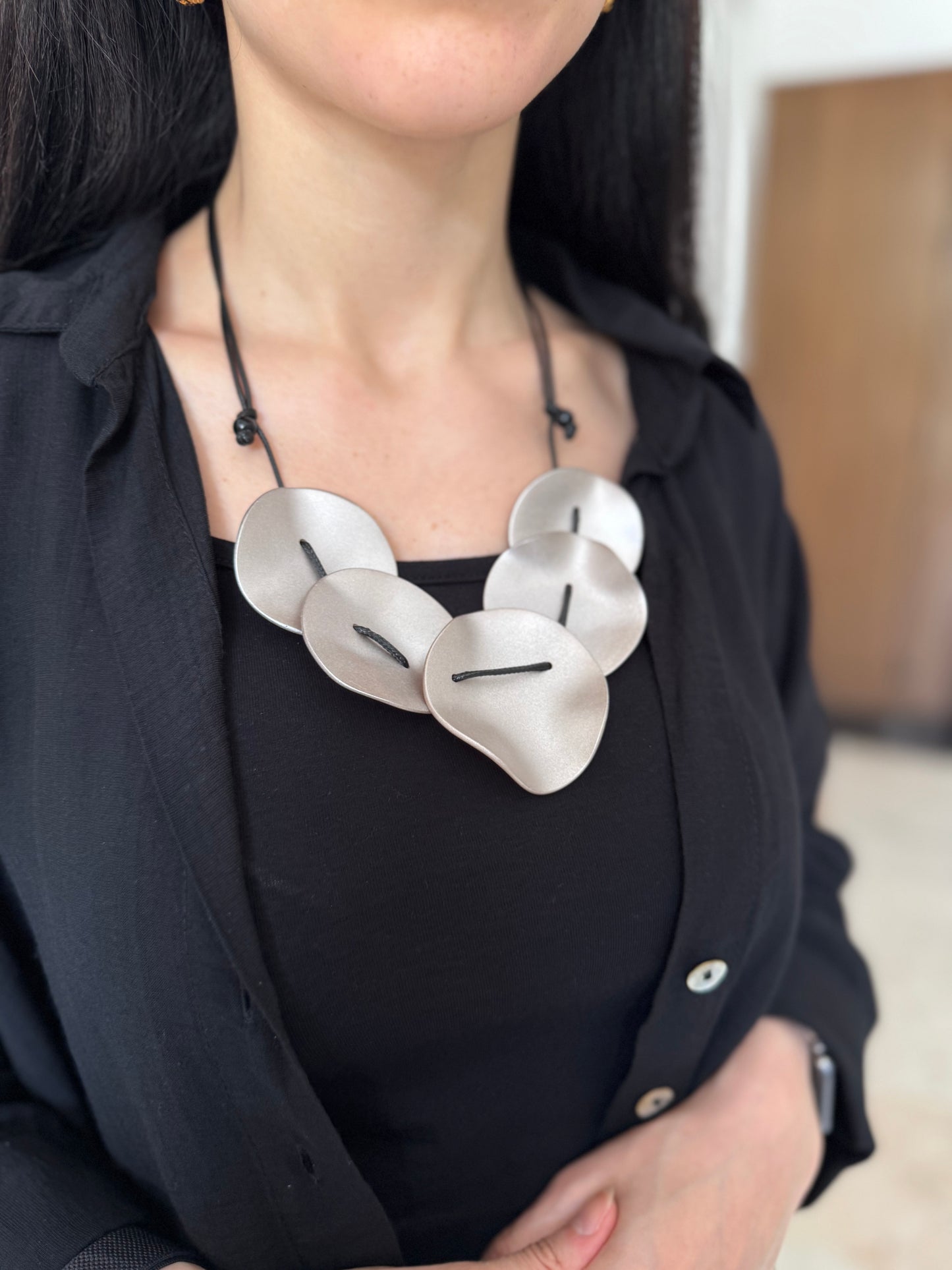 Silver buttons