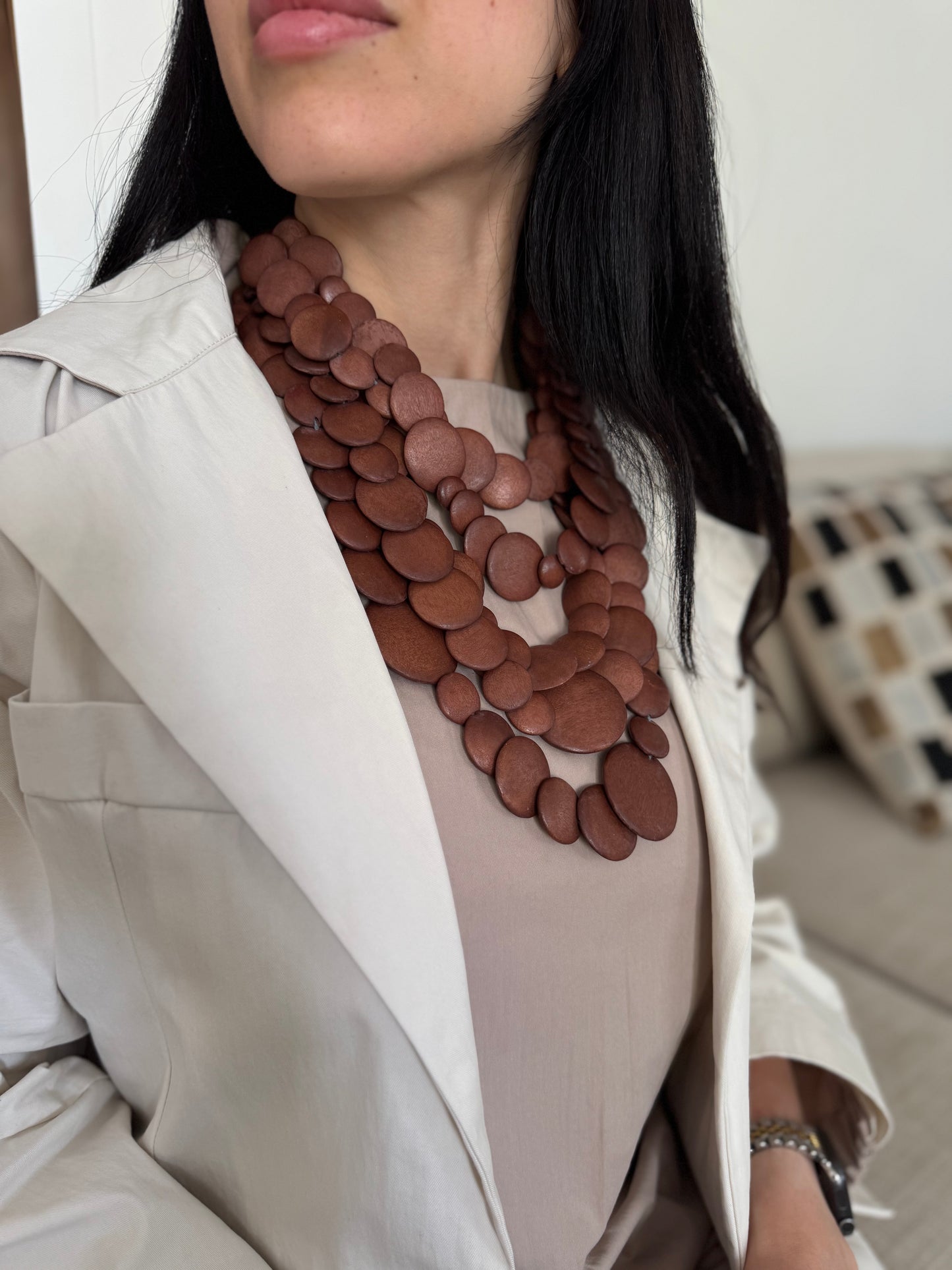 Brown buttons