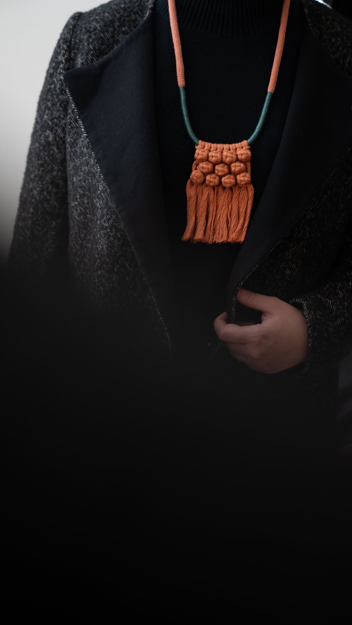 Orange macrame